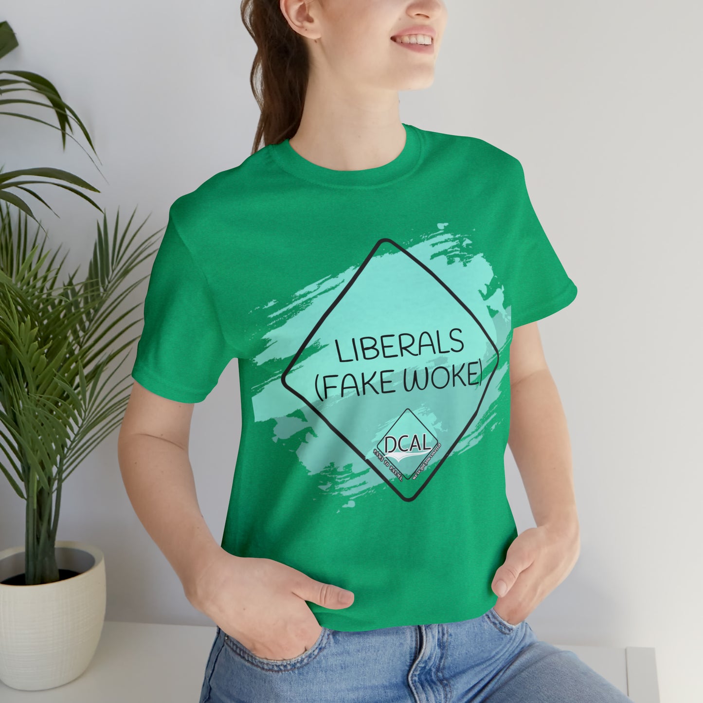DCAL Graphic Tees "Fake Woke" Unisex Jersey Short Sleeve Tee