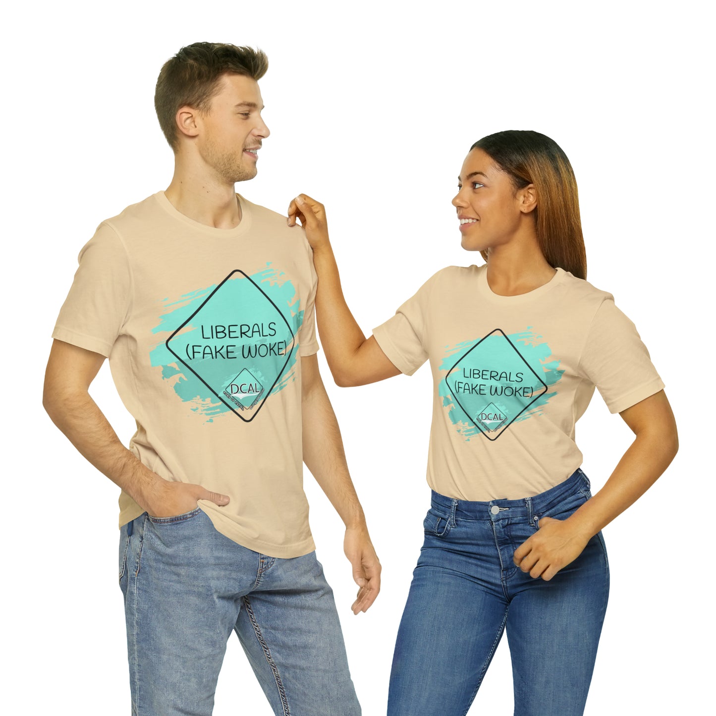 DCAL Graphic Tees "Fake Woke" Unisex Jersey Short Sleeve Tee