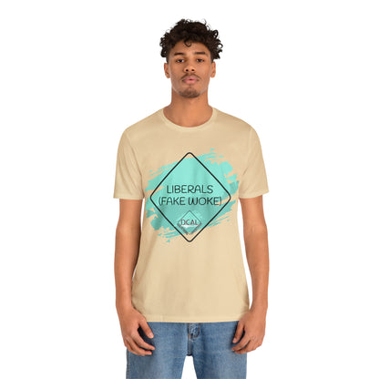 DCAL Graphic Tees "Fake Woke" Unisex Jersey Short Sleeve Tee