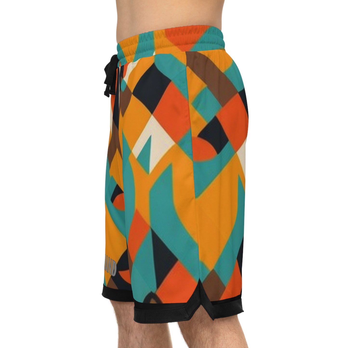 DCAL Men's Bottoms Basketball Rib Shorts