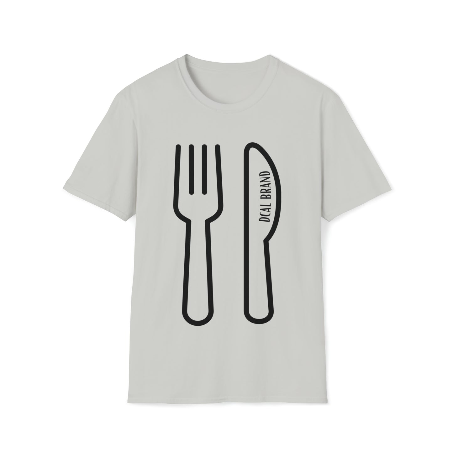 DCAL Graphic Tees Novel "Fork & Knife" Unisex Softstyle T-Shirt