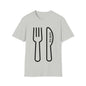 DCAL Graphic Tees Novel "Fork & Knife" Unisex Softstyle T-Shirt