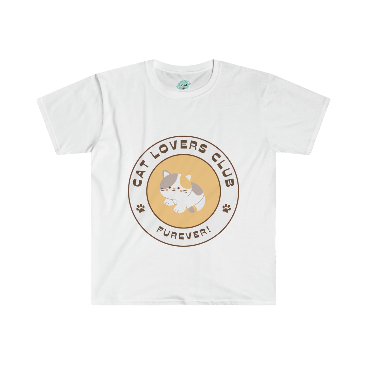 DCAL Meow Collection " Cat Lovers Club Furever! " Unisex Soft style T-Shirt