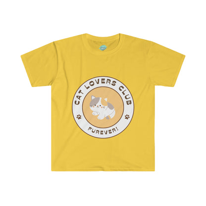 DCAL Meow Collection " Cat Lovers Club Furever! " Unisex Soft style T-Shirt