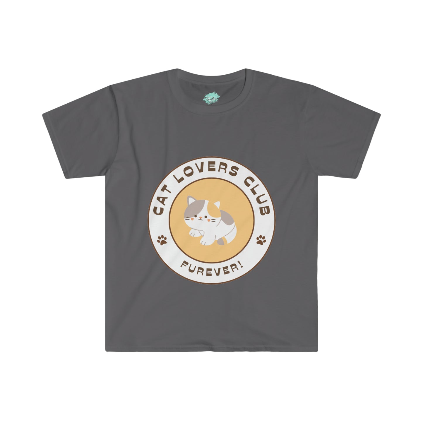 DCAL Meow Collection " Cat Lovers Club Furever! " Unisex Soft style T-Shirt