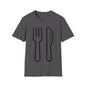 DCAL Graphic Tees Novel "Fork & Knife" Unisex Softstyle T-Shirt