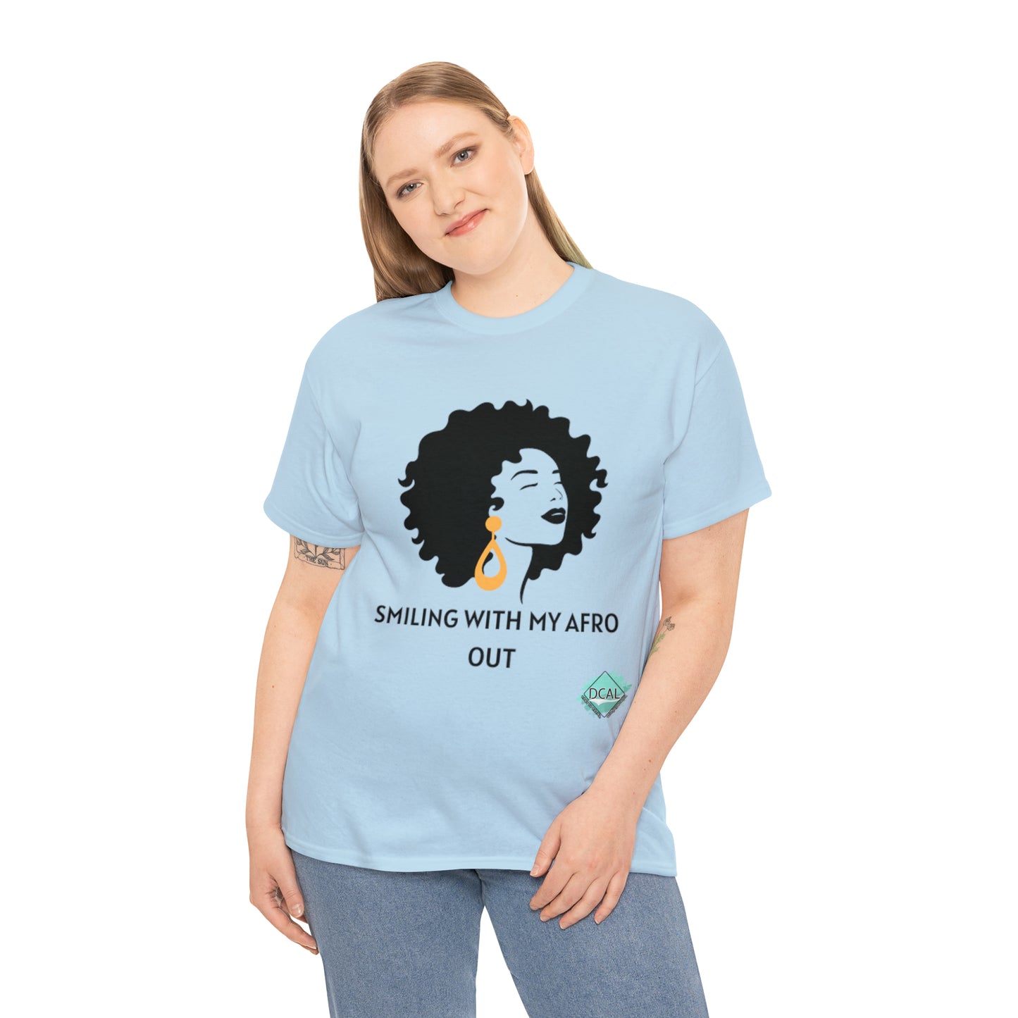 DCAL Graphic Tees "Afro Out" Unisex Heavy Cotton Tee