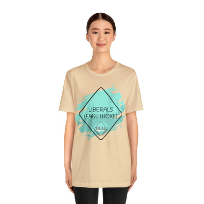 DCAL Graphic Tees "Fake Woke" Unisex Jersey Short Sleeve Tee