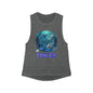 DCAL Zodiac Collection  "Pisces" Women's Flowy Scoop Muscle Tank