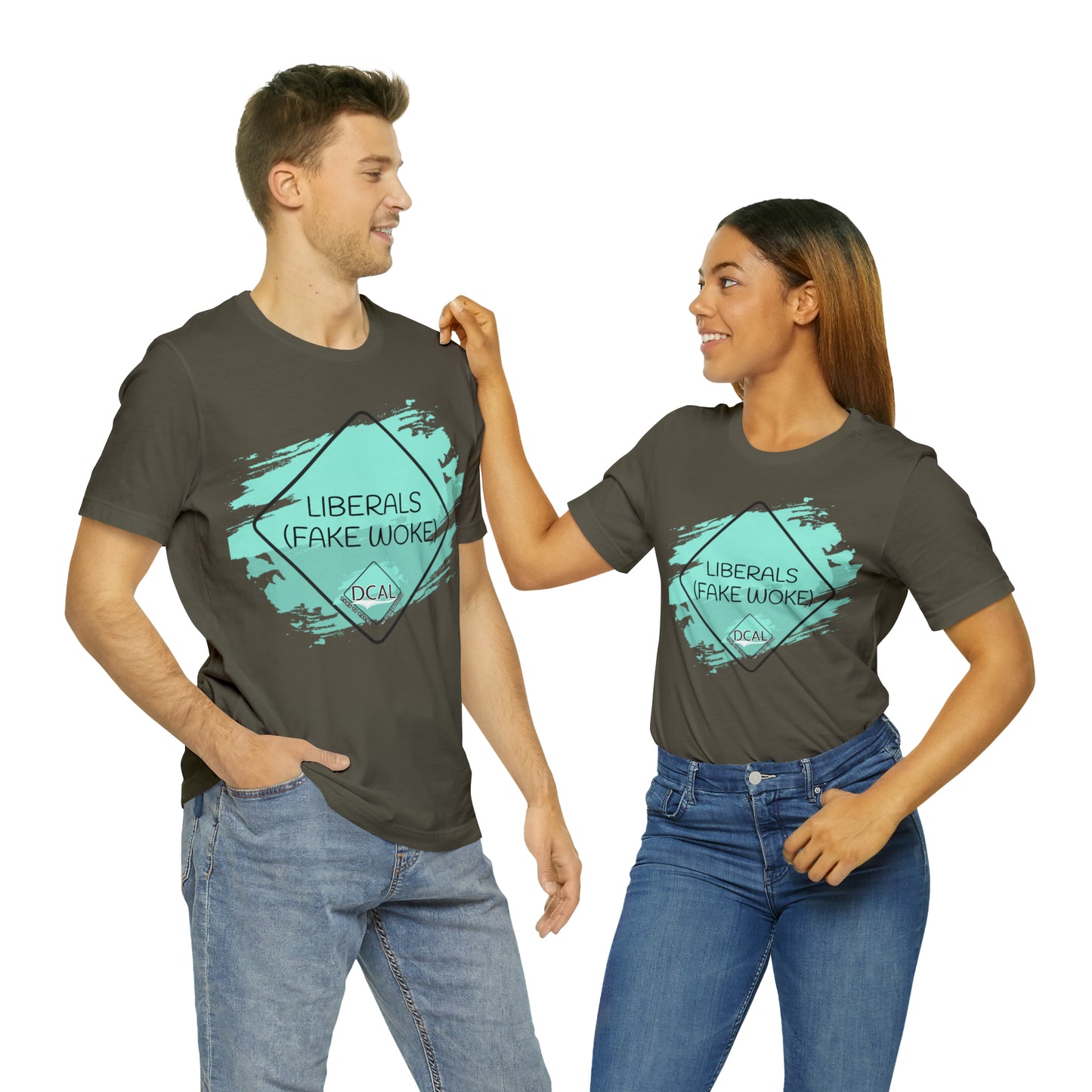 DCAL Graphic Tees "Fake Woke" Unisex Jersey Short Sleeve Tee
