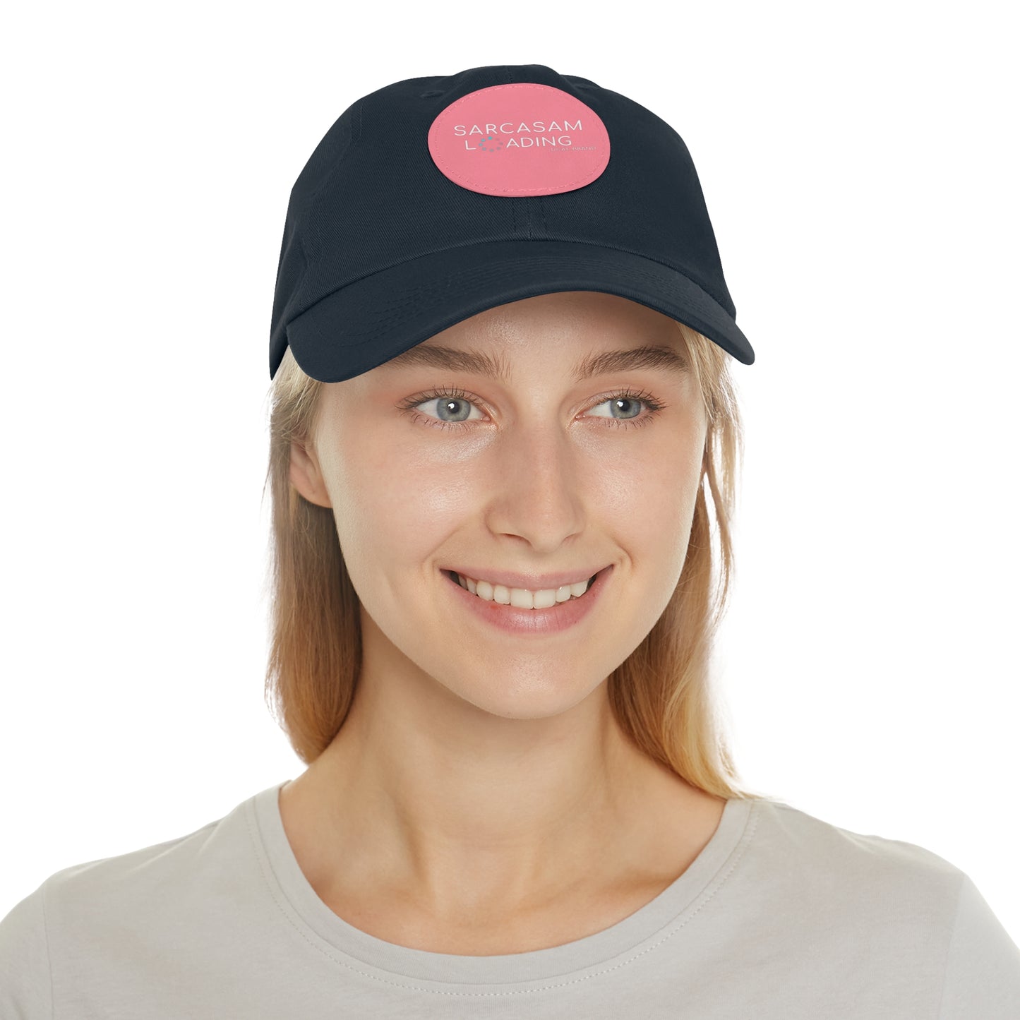 DCAL Brown Collection Accessories "Sarcasm Loading" Hat with Leather Patch (Round)