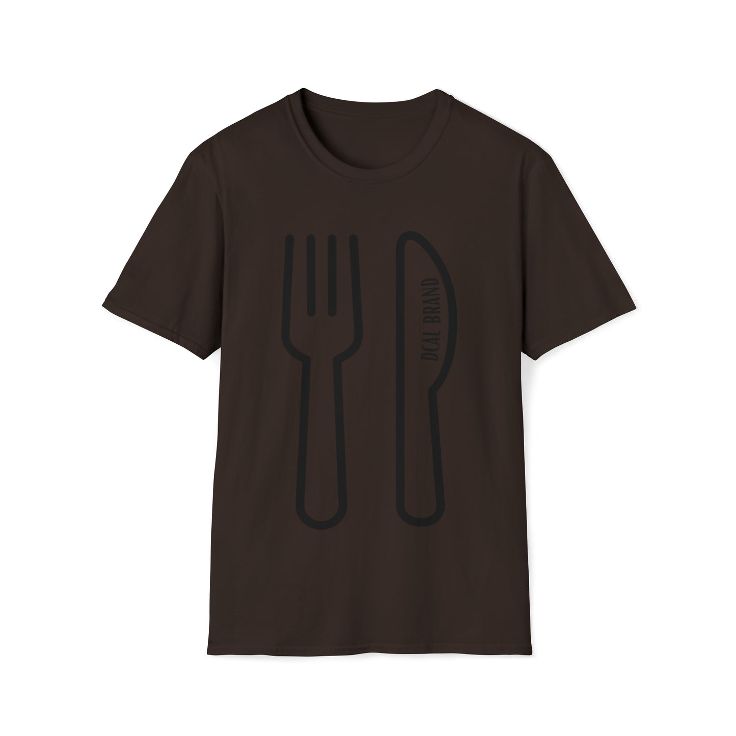 DCAL Graphic Tees Novel "Fork & Knife" Unisex Softstyle T-Shirt