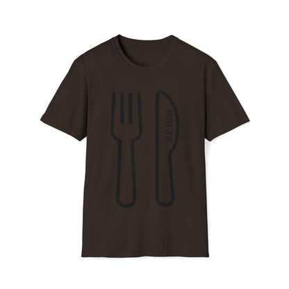 DCAL Graphic Tees Novel "Fork & Knife" Unisex Softstyle T-Shirt