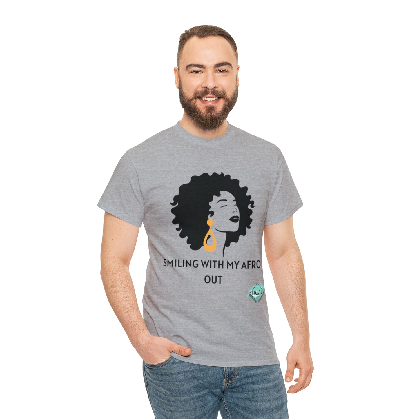 DCAL Graphic Tees "Afro Out" Unisex Heavy Cotton Tee
