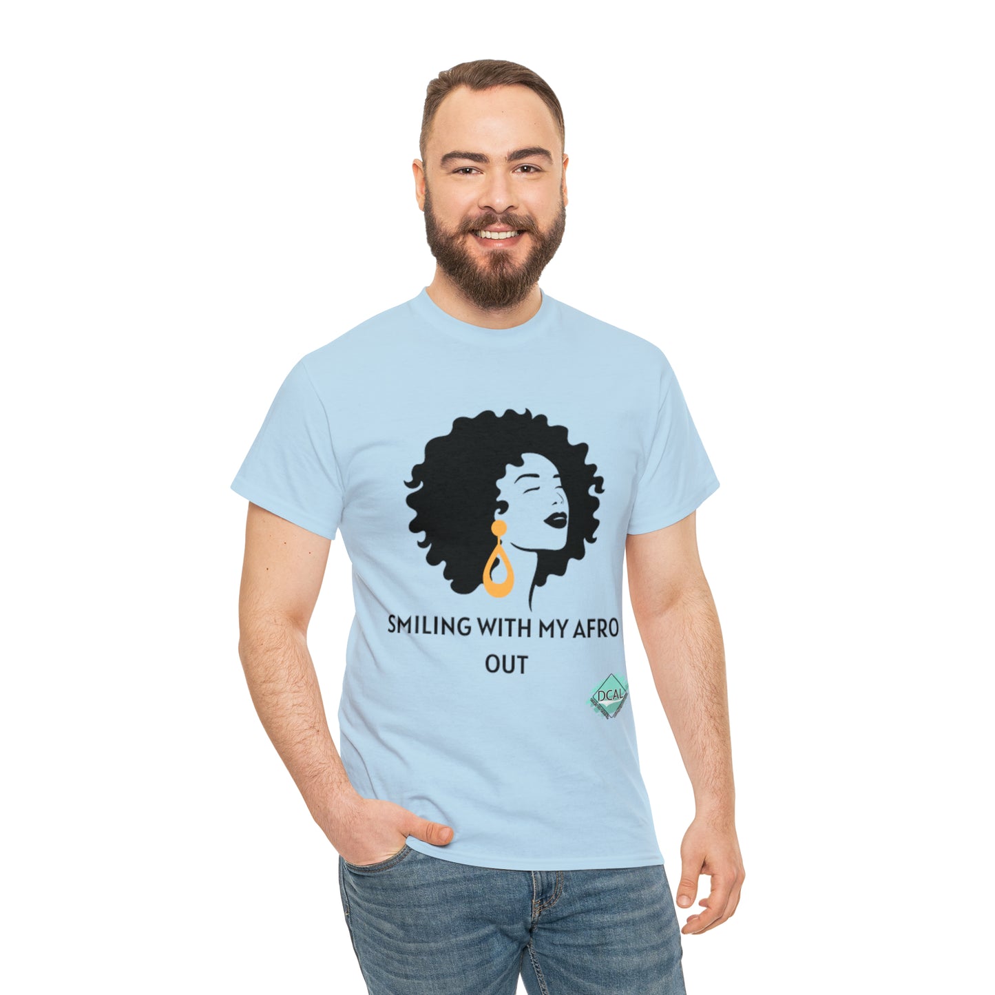 DCAL Graphic Tees "Afro Out" Unisex Heavy Cotton Tee