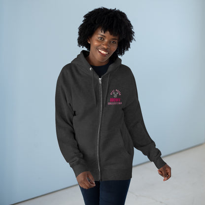 DCAL Brown Collection "Adore Brown" Unisex Premium Full Zip Hoodie