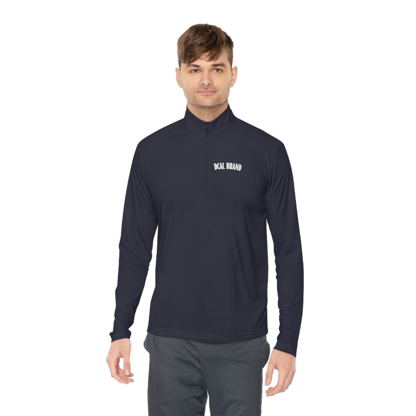 DCAL Brown Collection Unisex Quarter-Zip Pullover