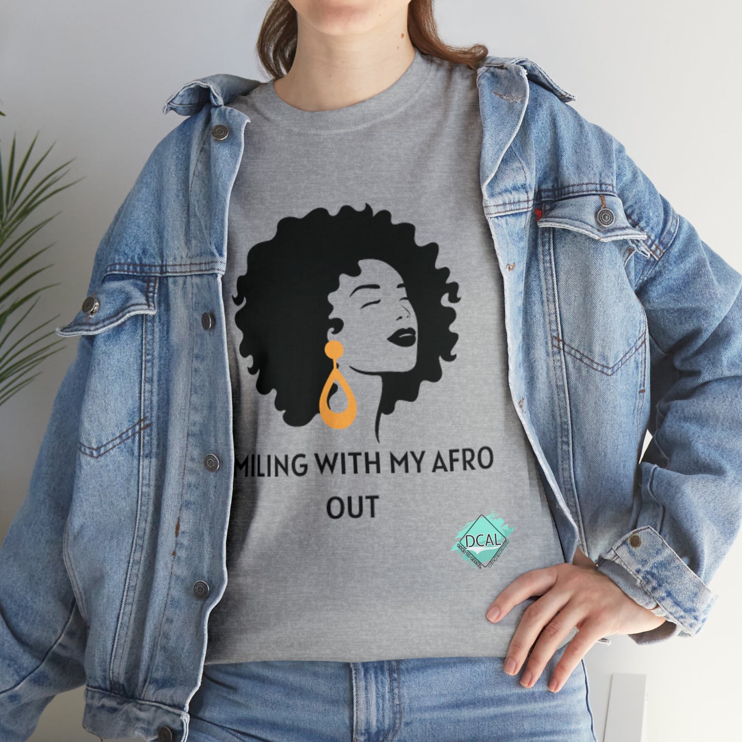 DCAL Graphic Tees "Afro Out" Unisex Heavy Cotton Tee