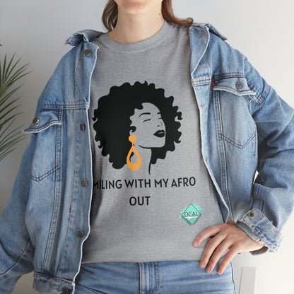 DCAL Graphic Tees "Afro Out" Unisex Heavy Cotton Tee
