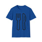 DCAL Graphic Tees Novel "Fork & Knife" Unisex Softstyle T-Shirt