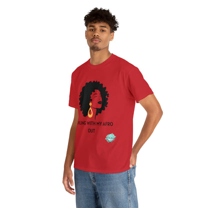 DCAL Graphic Tees "Afro Out" Unisex Heavy Cotton Tee