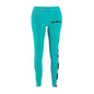 DCAL Brown Collection "Robin Egg Blue and Zebra" Women's Cut & Sew Casual Leggings