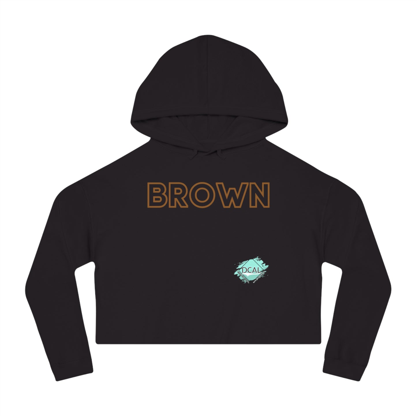 DCAL The Brown Collection Women’s Cropped Hooded Sweatshirt