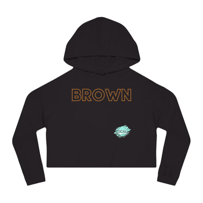 DCAL The Brown Collection Women’s Cropped Hooded Sweatshirt