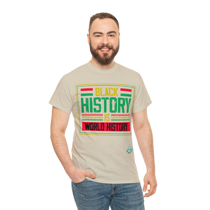 DCAL Juneteenth "World History" Unisex Heavy Cotton Tee