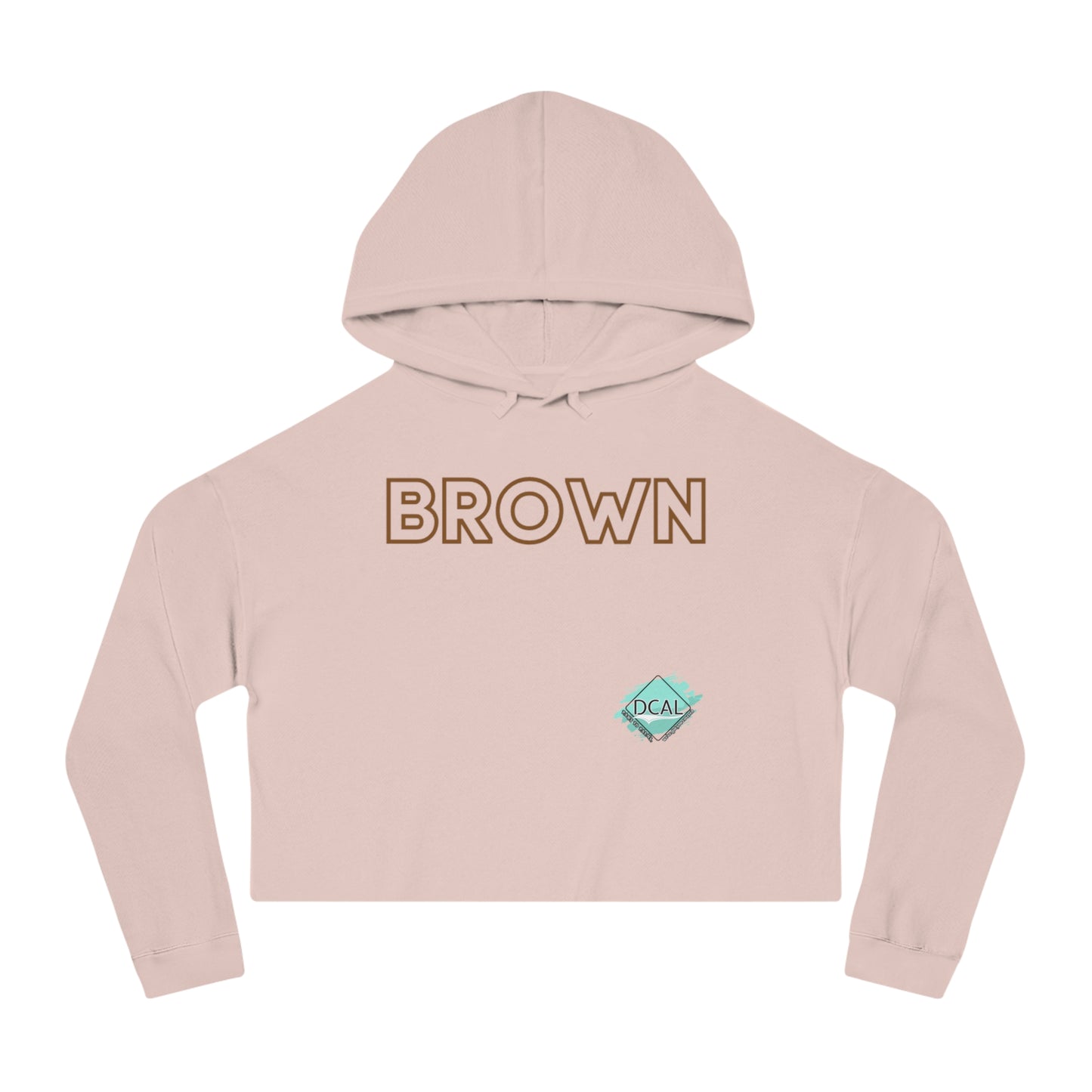 DCAL The Brown Collection Women’s Cropped Hooded Sweatshirt