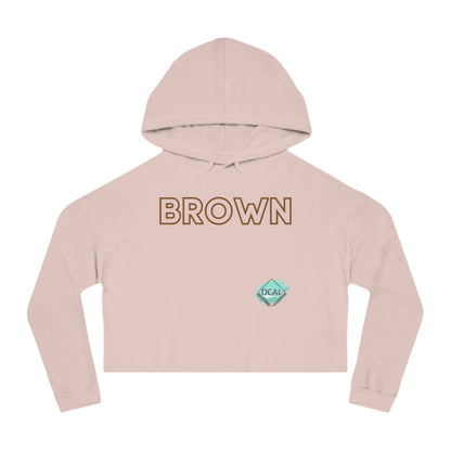 DCAL The Brown Collection Women’s Cropped Hooded Sweatshirt