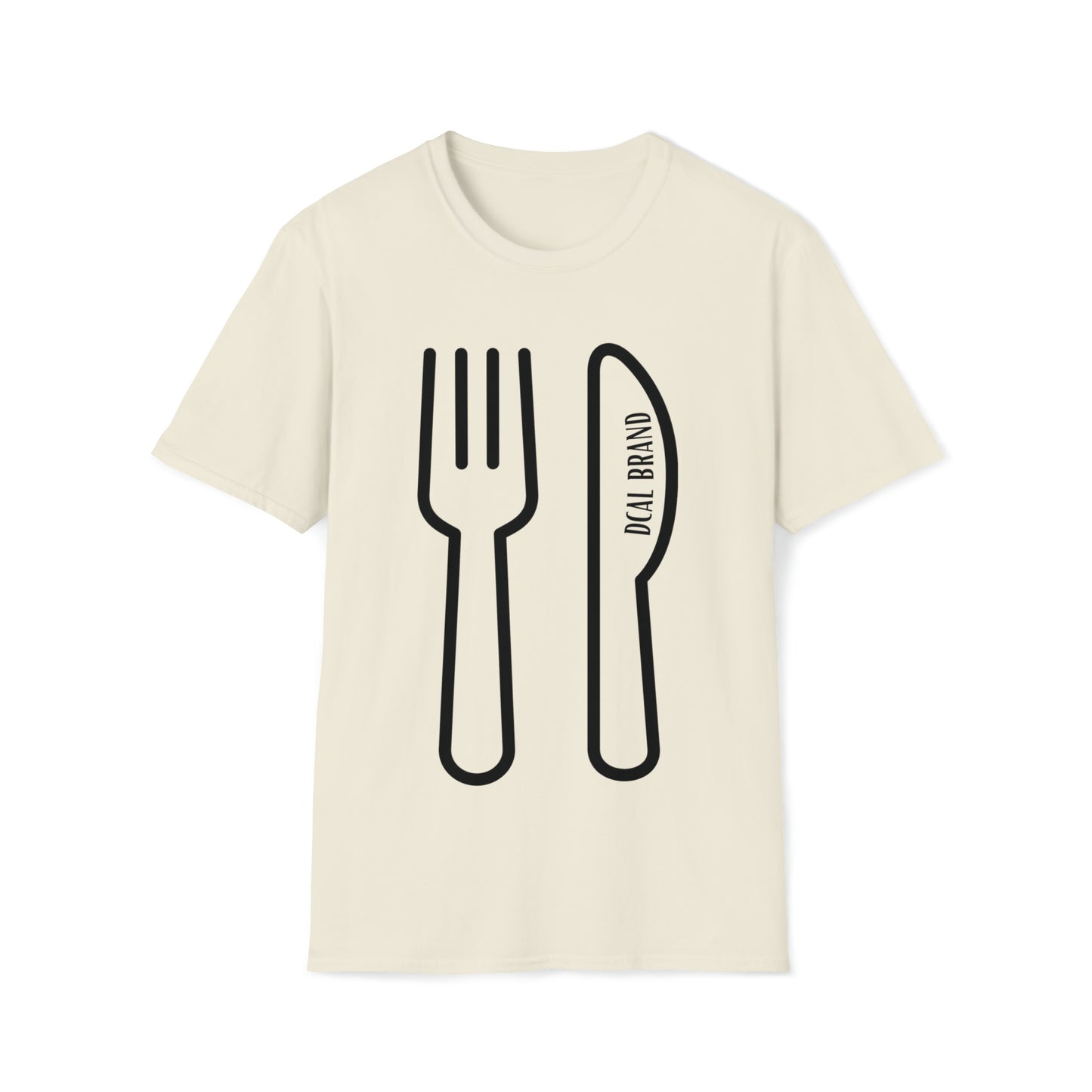 DCAL Graphic Tees Novel "Fork & Knife" Unisex Softstyle T-Shirt