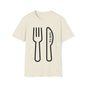 DCAL Graphic Tees Novel "Fork & Knife" Unisex Softstyle T-Shirt