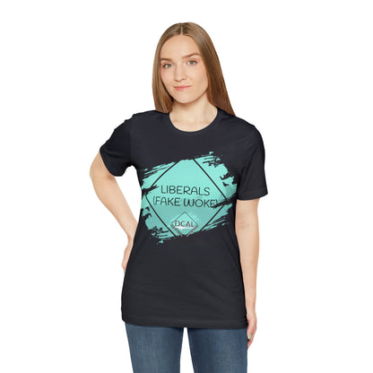 DCAL Graphic Tees "Fake Woke" Unisex Jersey Short Sleeve Tee