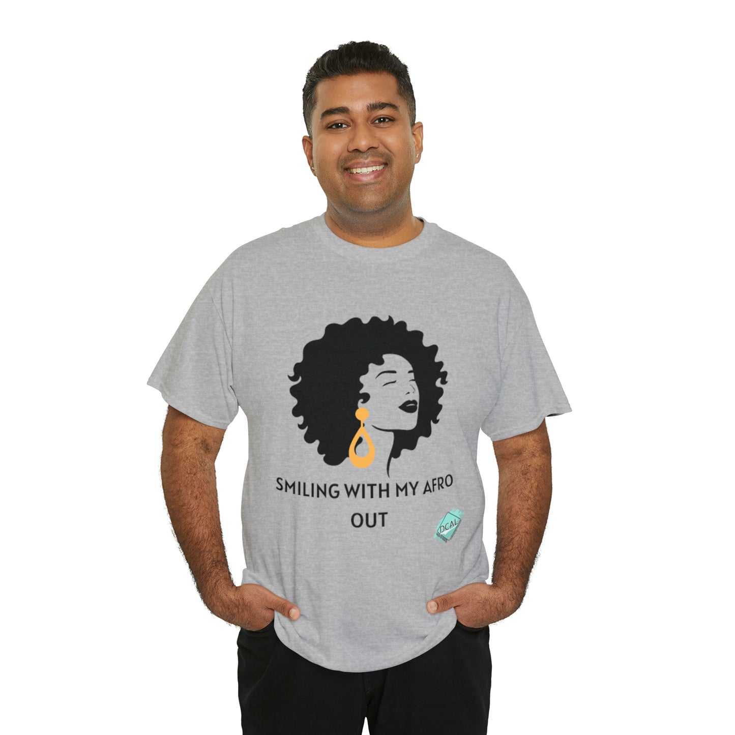 DCAL Graphic Tees "Afro Out" Unisex Heavy Cotton Tee