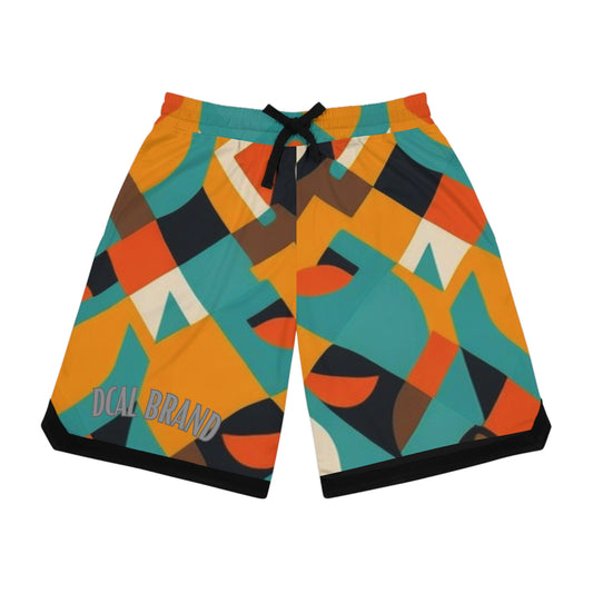 DCAL Men's Bottoms Basketball Rib Shorts