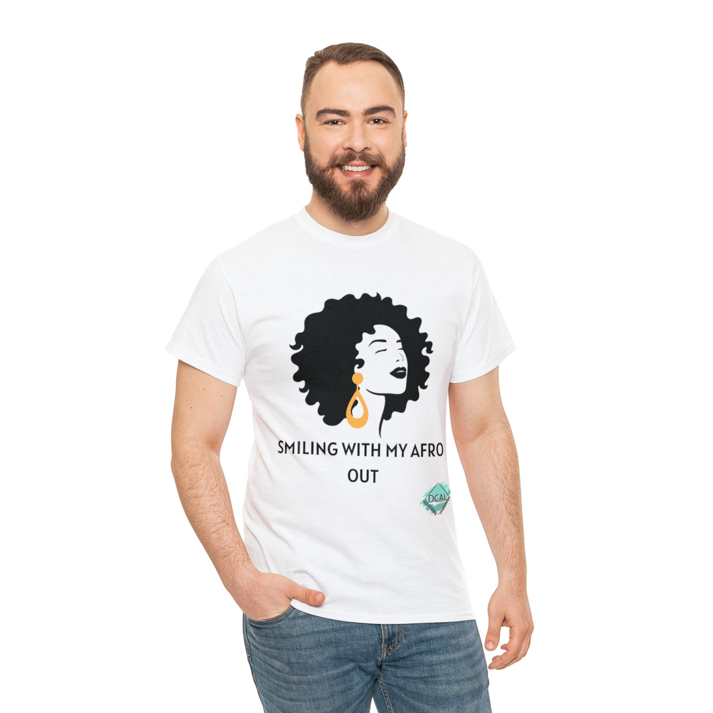 DCAL Graphic Tees "Afro Out" Unisex Heavy Cotton Tee