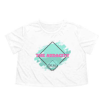 DCAL Graphic Tees "The Audacity" Women's Flowy Cropped Tee