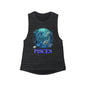 DCAL Zodiac Collection  "Pisces" Women's Flowy Scoop Muscle Tank