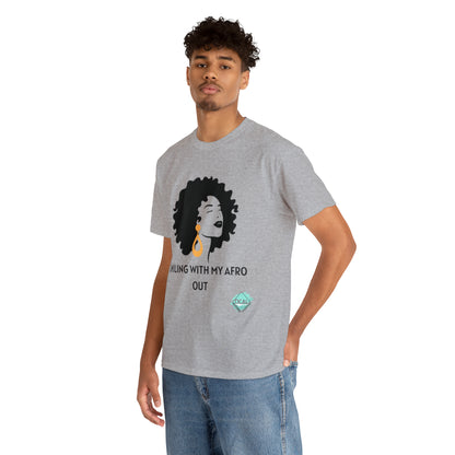 DCAL Graphic Tees "Afro Out" Unisex Heavy Cotton Tee