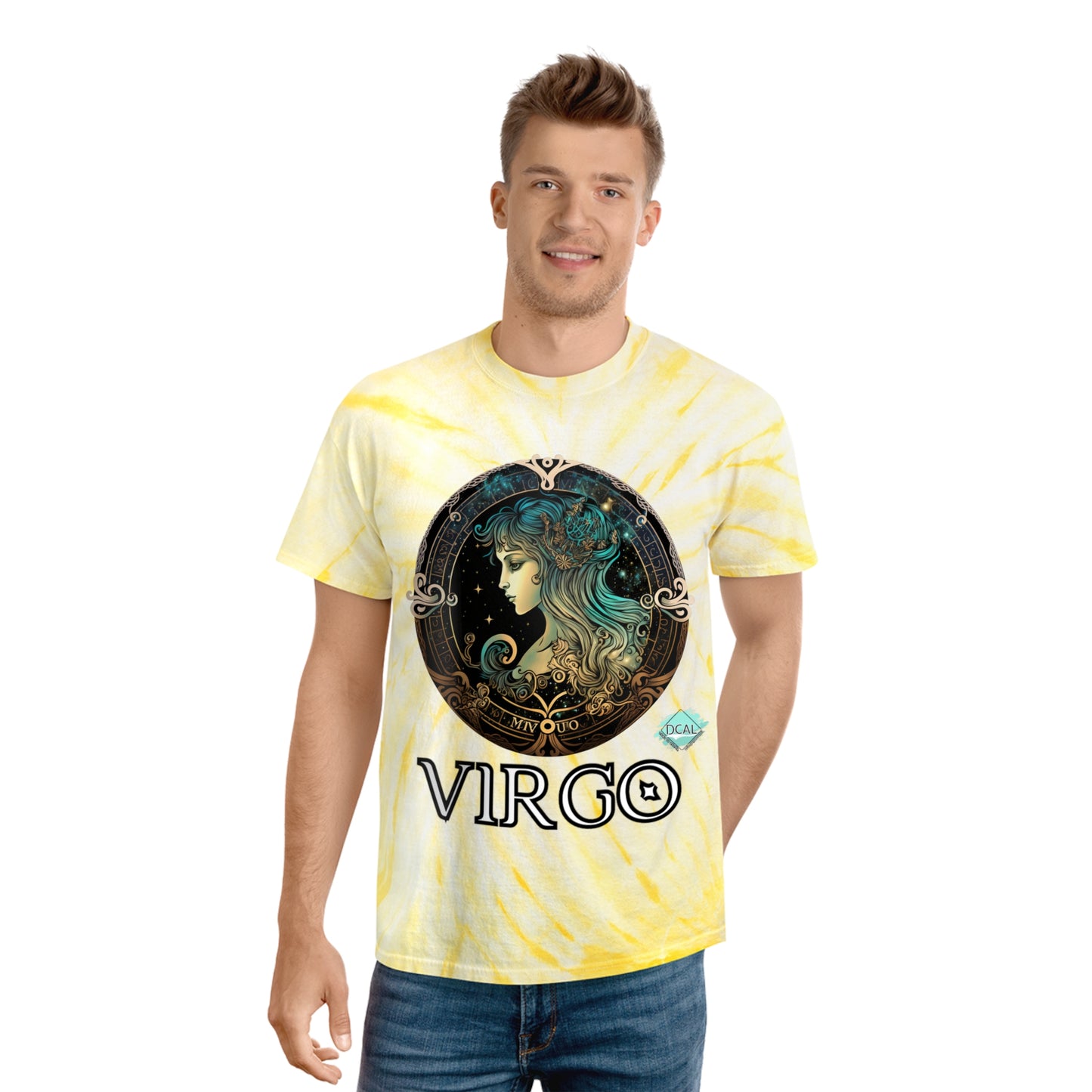 DCAL Zodiac Collection "VIRGO" Tie-Dye Tee, Cyclone