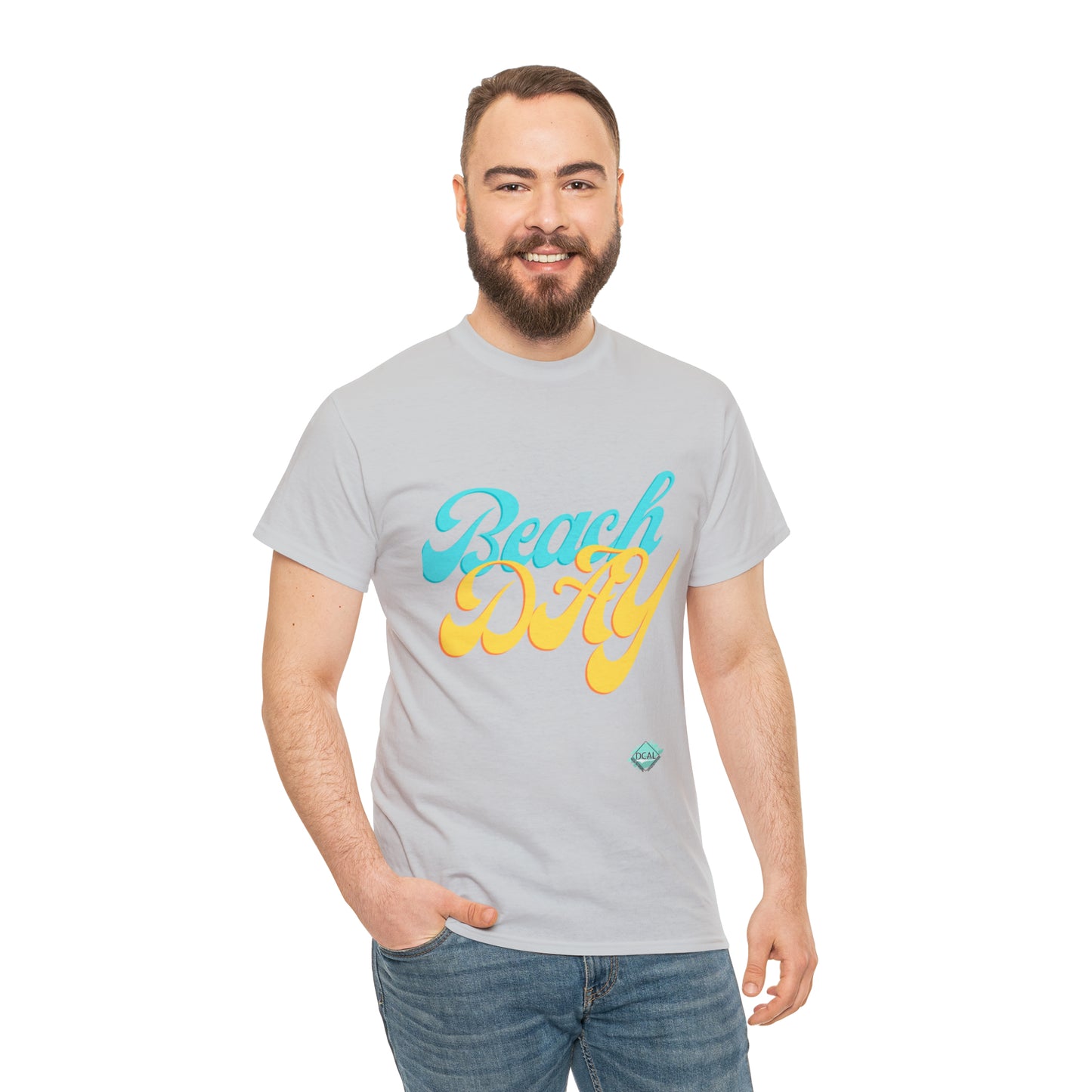 DCAL Beach collection "Beach Day" Unisex Heavy Cotton Tee