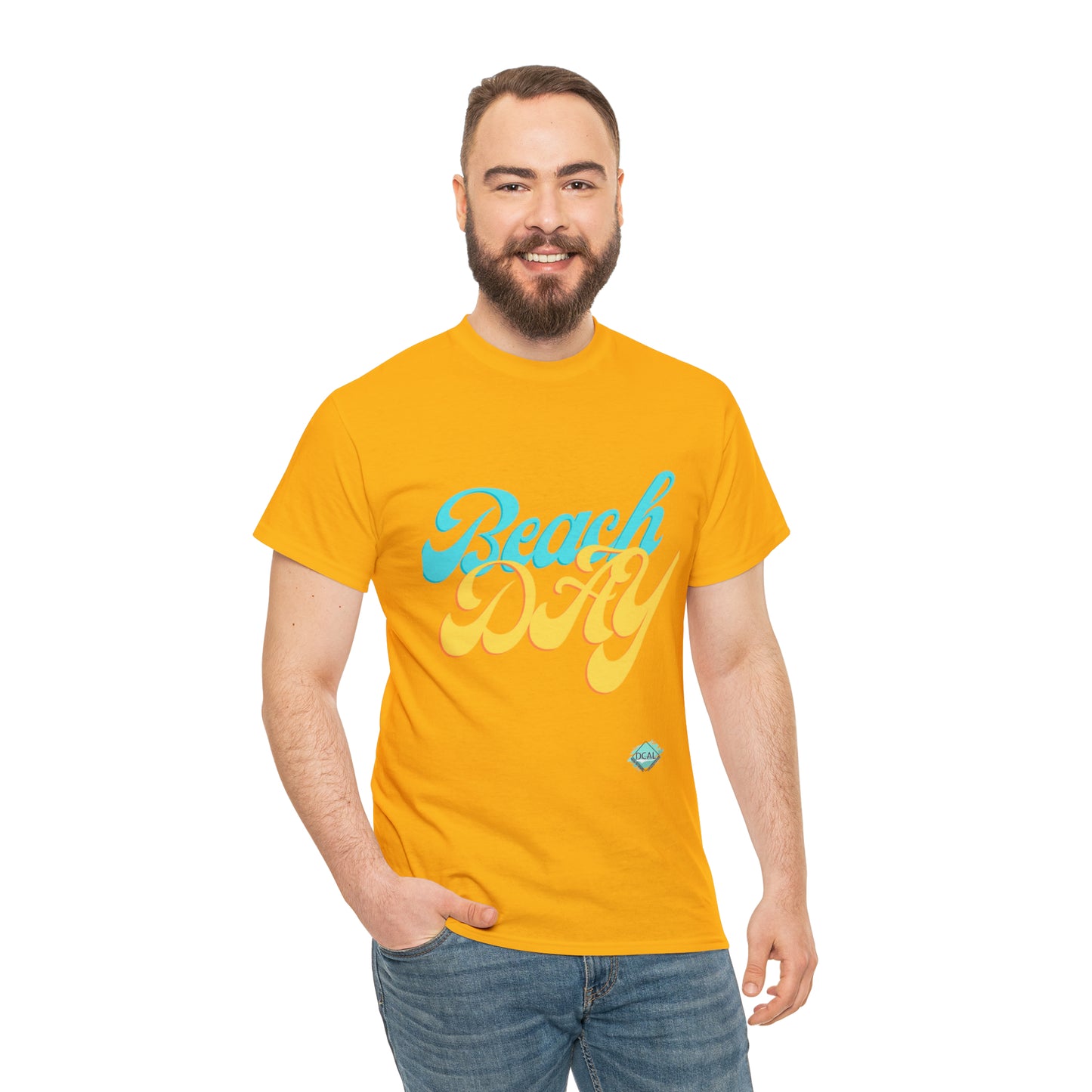 DCAL Beach collection "Beach Day" Unisex Heavy Cotton Tee