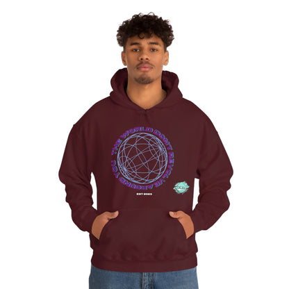 DCAL Graphic Tees "The World Don't Revolve Around you" Unisex Heavy Blend™ Hooded Sweatshirt