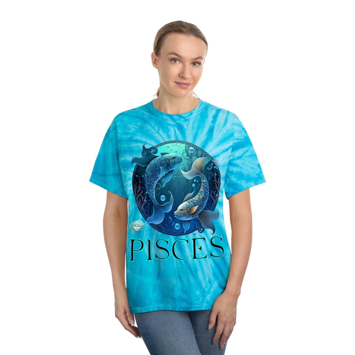 DCAL Zodiac Collection "PISCES" Tie-Dye Tee, Cyclone