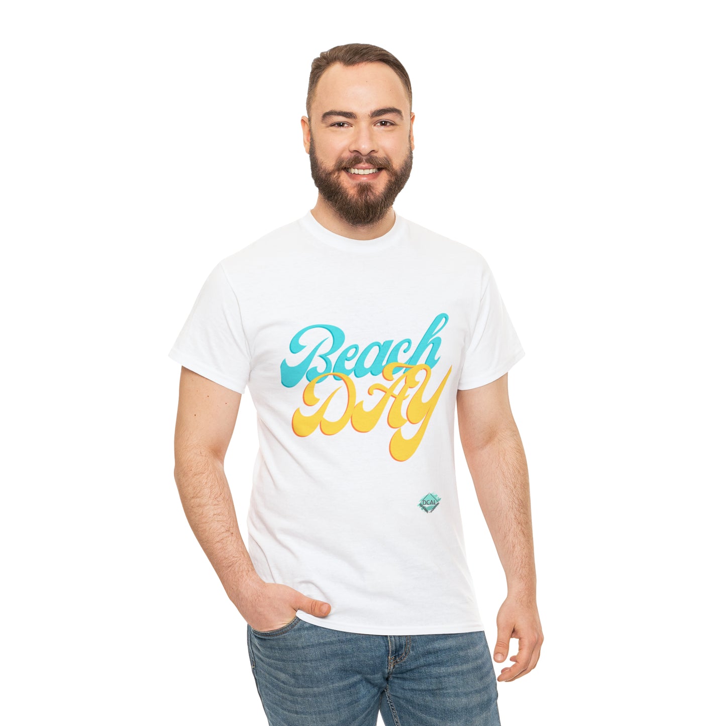 DCAL Beach collection "Beach Day" Unisex Heavy Cotton Tee