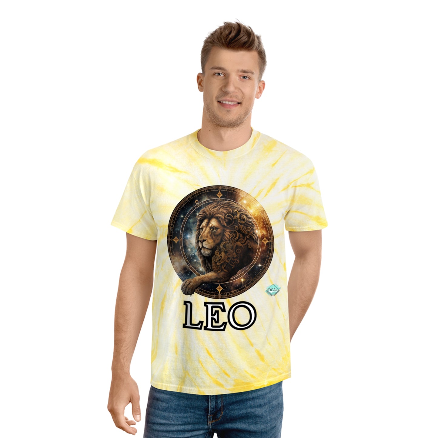 DCAL Zodiac Collection "LEO" Tie-Dye Tee, Cyclone