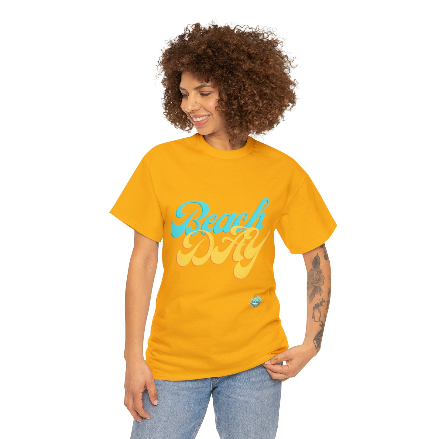 DCAL Beach collection "Beach Day" Unisex Heavy Cotton Tee