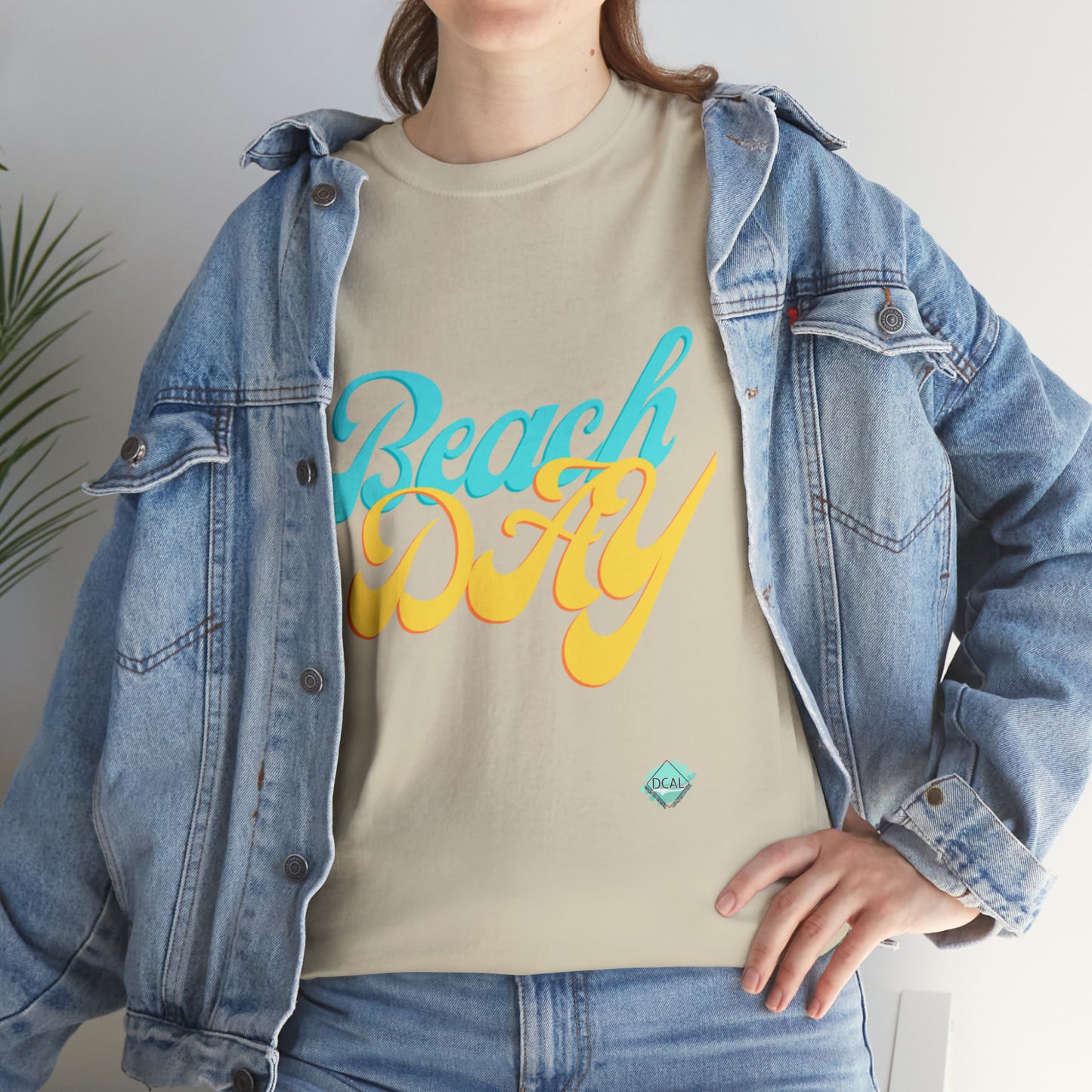 DCAL Beach collection "Beach Day" Unisex Heavy Cotton Tee