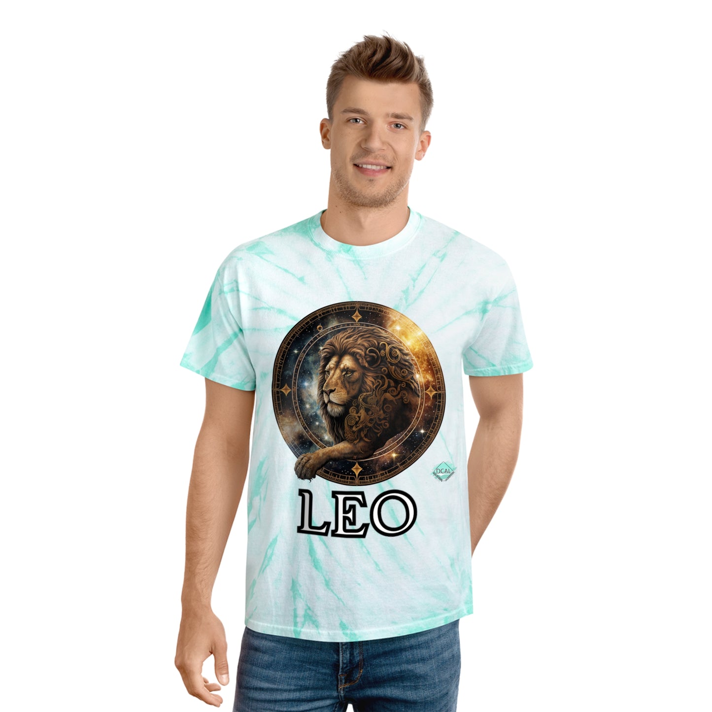 DCAL Zodiac Collection "LEO" Tie-Dye Tee, Cyclone